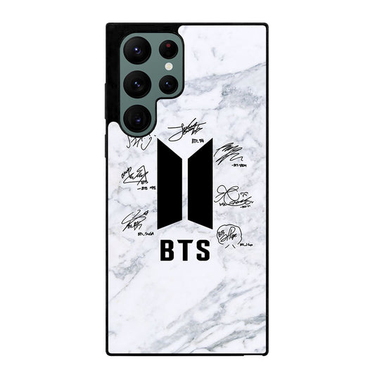 BANGTAN BOYS BTS SIGNATURE MARBLE Samsung Galaxy S22 Ultra Case Cover