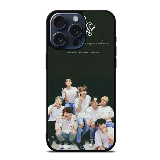 BANGTAN BOYS BTS KPOP GROUP iPhone 15 Pro Max Case Cover