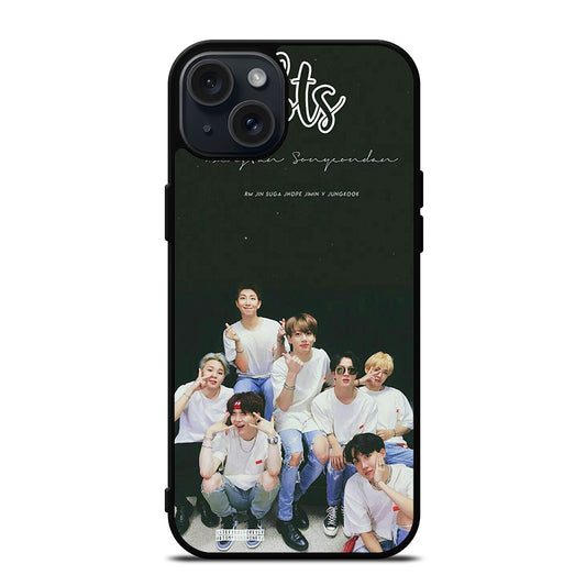 BANGTAN BOYS BTS KPOP GROUP iPhone 15 Plus Case Cover