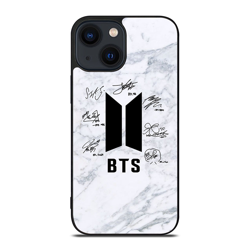 BANGTAN BOYS BTS SIGNATURE MARBLE iPhone 14 Plus Case Cover