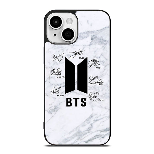 BANGTAN BOYS BTS SIGNATURE MARBLE iPhone 13 Mini Case Cover