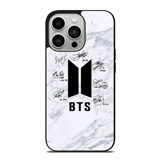 BANGTAN BOYS BTS SIGNATURE MARBLE iPhone 14 Pro Case Cover