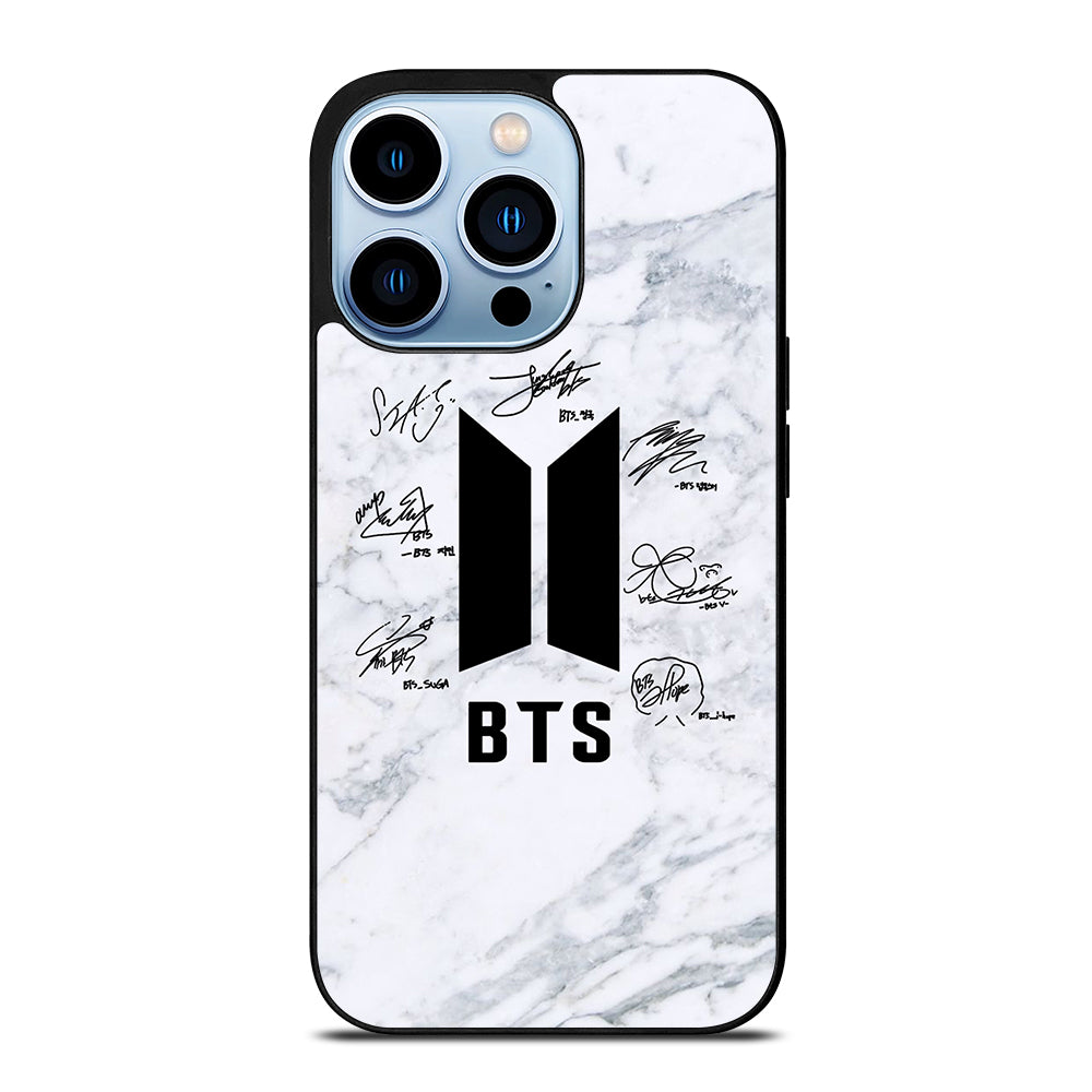 BANGTAN BOYS BTS SIGNATURE MARBLE iPhone 13 Pro Max Case Cover