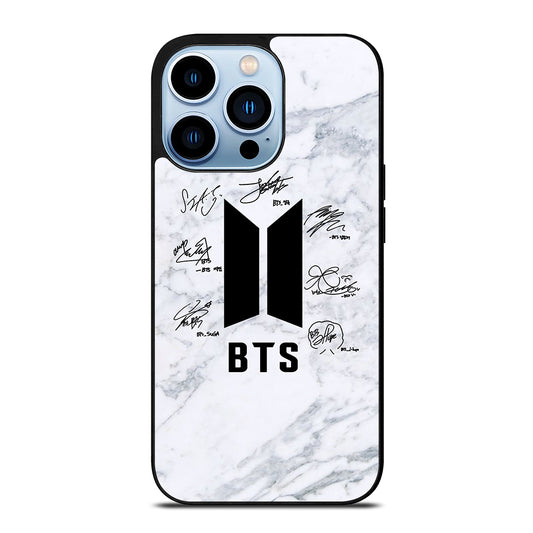 BANGTAN BOYS BTS SIGNATURE MARBLE iPhone 13 Pro Max Case Cover