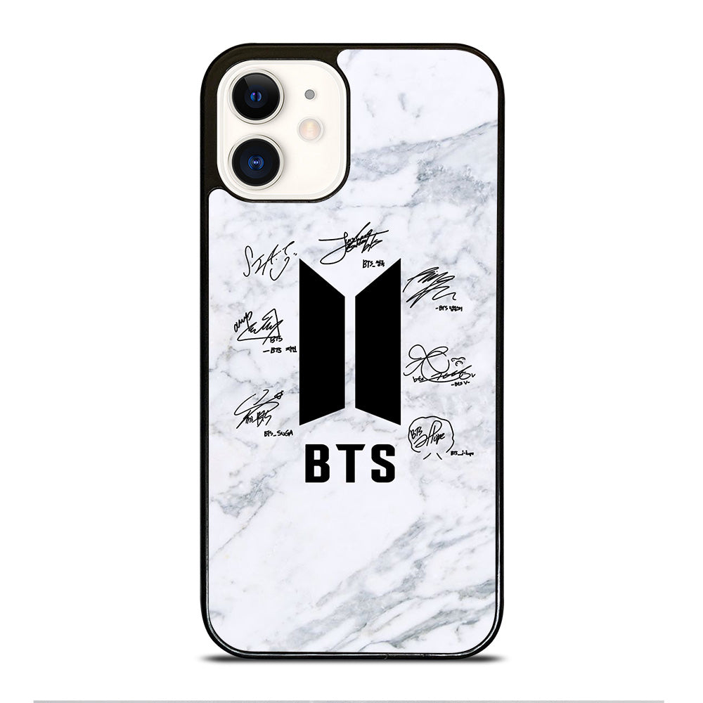 BANGTAN BOYS BTS SIGNATURE MARBLE iPhone 12 Case Cover