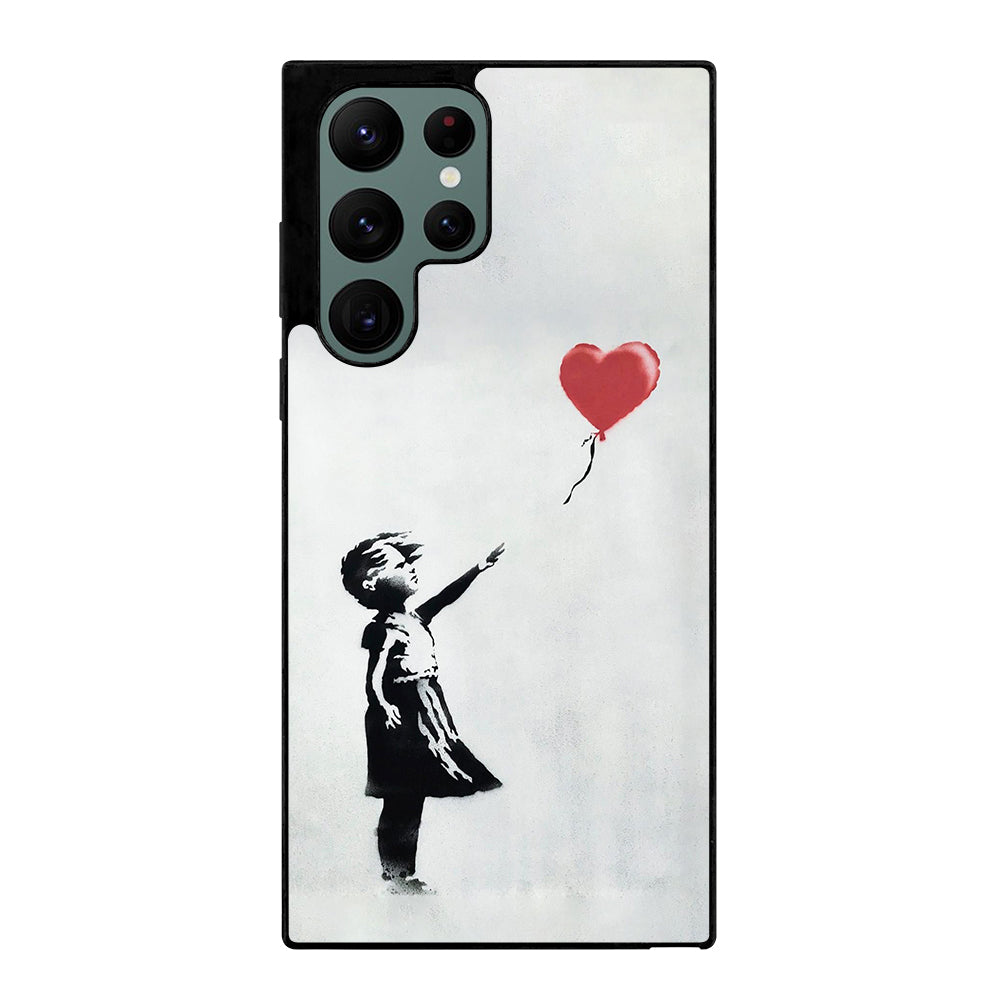 BANKSY BALLOON GIRL ART Samsung Galaxy S22 Ultra Case Cover