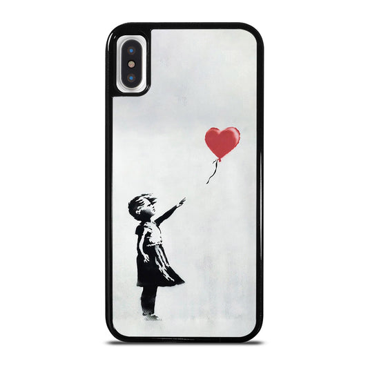 BANKSY BALLOON GIRL ART iPhone X / XS Case Cover