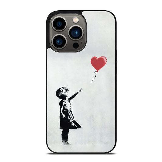 BANKSY BALLOON GIRL ART iPhone 13 Pro Case Cover