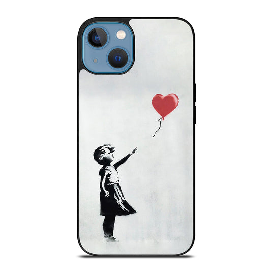 BANKSY BALLOON GIRL ART iPhone 13 Case Cover