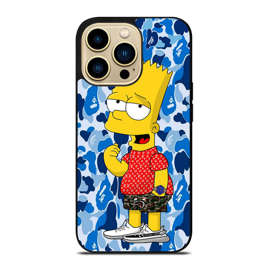BAPE CAMO BLUE iPhone 14 Pro Max Case Cover