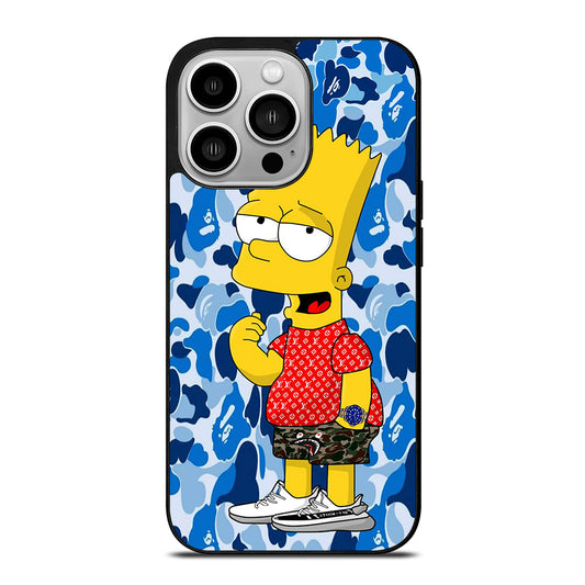 BAPE CAMO BLUE iPhone 14 Pro Case Cover