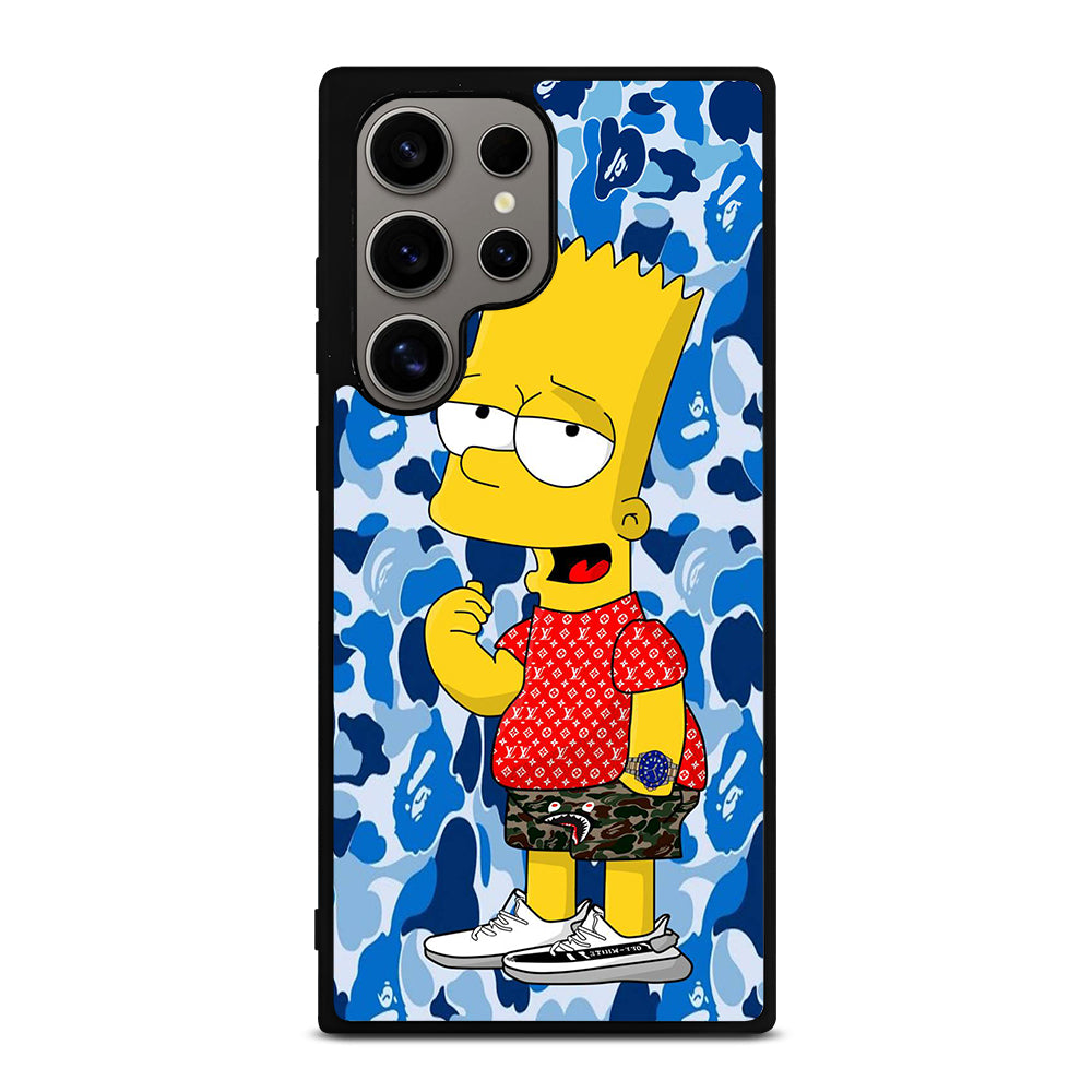 BAPE CAMO BLUE Samsung Galaxy S24 Ultra Case Cover