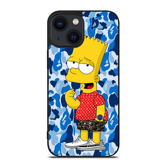 BAPE CAMO BLUE iPhone 14 Plus Case Cover