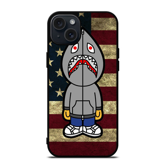 BAPE SHARK AMERICAN 2 iPhone 15 Plus Case Cover