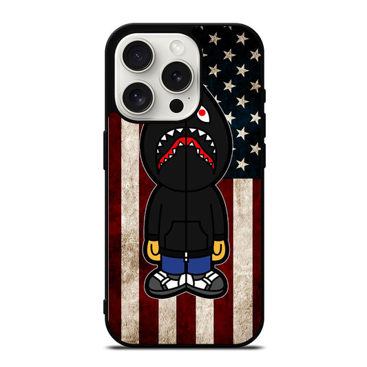 BAPE SHARK AMERICAN iPhone 15 Pro Case Cover