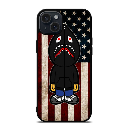 BAPE SHARK AMERICAN iPhone 15 Plus Case Cover