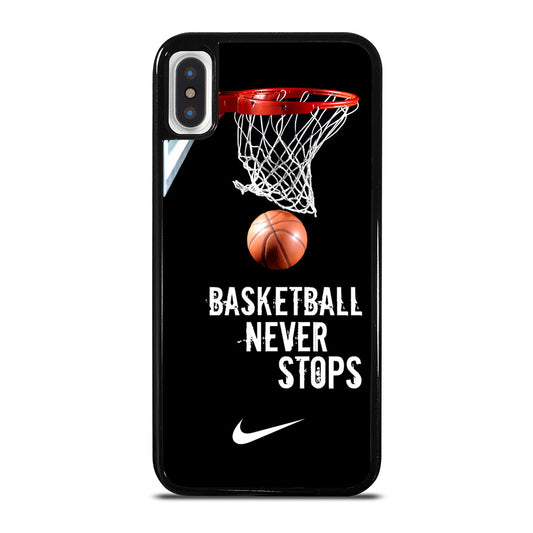 BASKETBALL NEVER STOPS NIKE 2 iPhone X / XS Case Cover