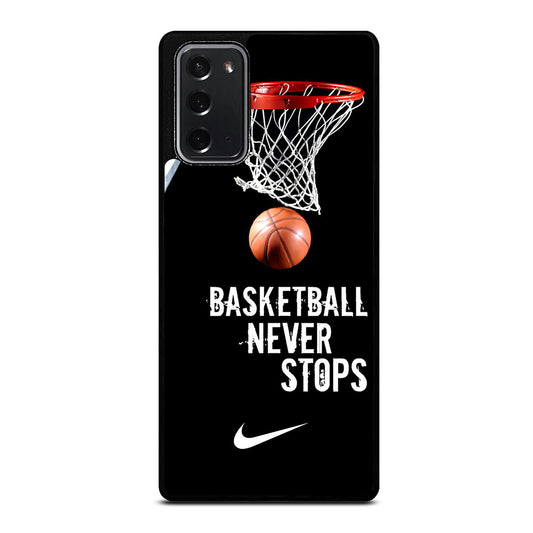BASKETBALL NEVER STOPS NIKE 2 Samsung Galaxy Note 20 Case Cover