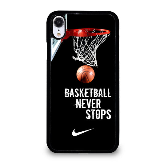 BASKETBALL NEVER STOPS NIKE 2 iPhone XR Case Cover