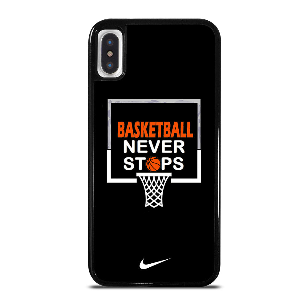 BASKETBALL NEVER STOPS NIKE 3 iPhone X / XS Case Cover