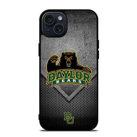 BAYLOR BEARS METAL LOGO iPhone 15 Plus Case Cover