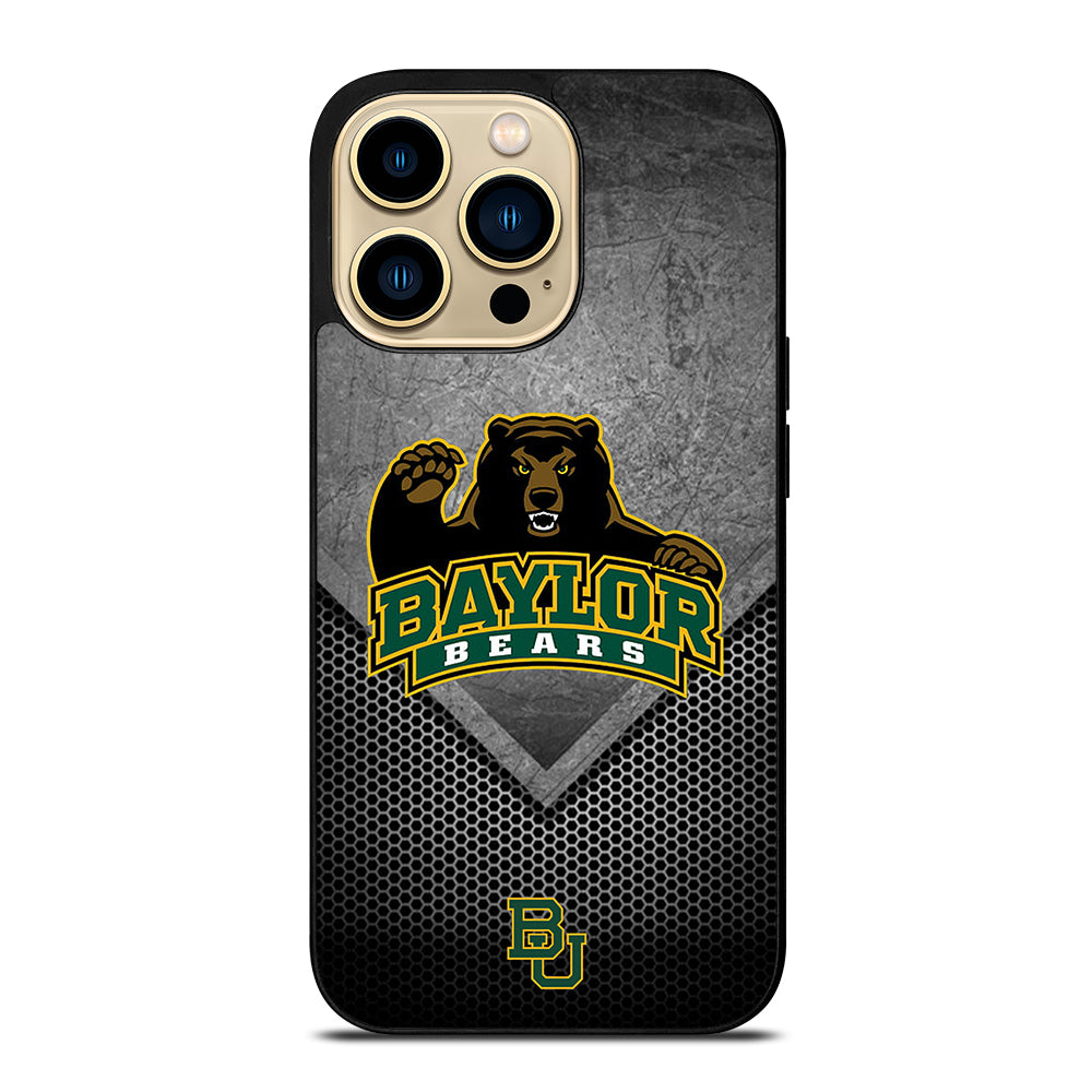BAYLOR BEARS METAL LOGO iPhone 14 Pro Max Case Cover