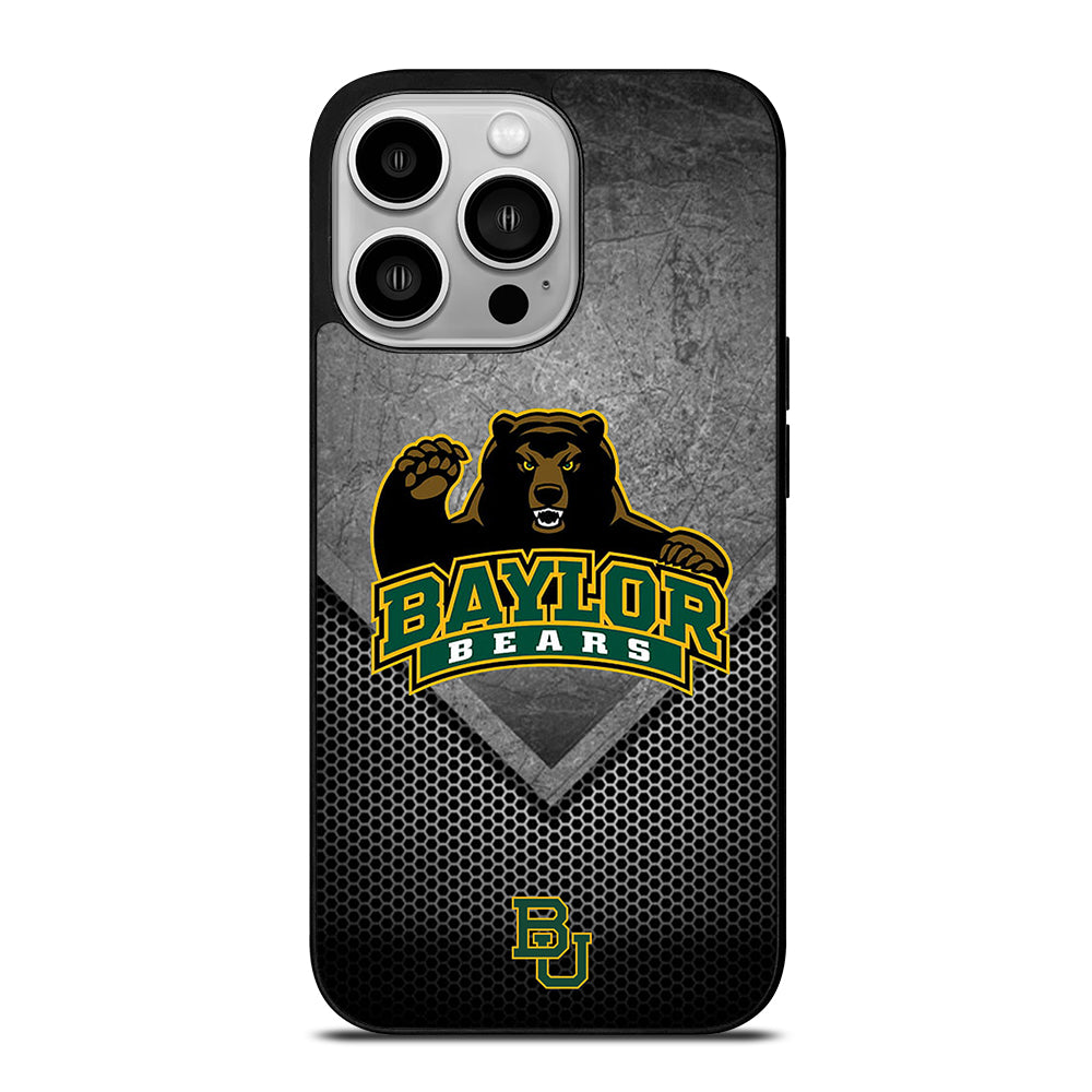 BAYLOR BEARS METAL LOGO iPhone 14 Pro Case Cover