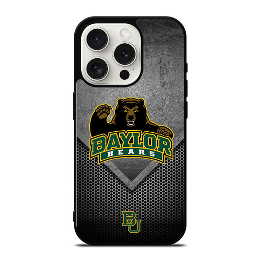 BAYLOR BEARS METAL LOGO iPhone 15 Pro Case Cover
