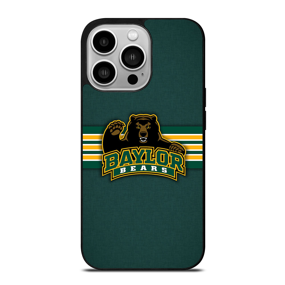 BAYLOR BEARS STRIPE LOGO iPhone 14 Pro Case Cover