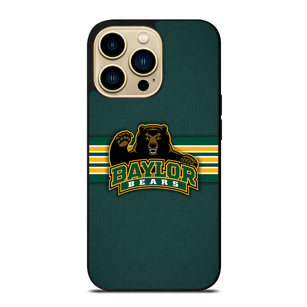 BAYLOR BEARS STRIPE LOGO iPhone 14 Pro Max Case Cover