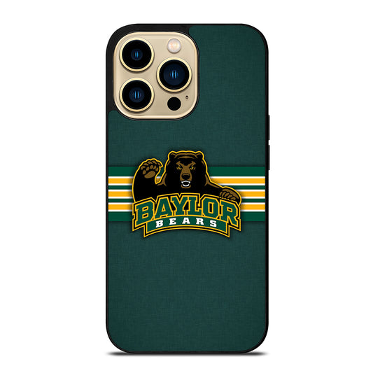 BAYLOR BEARS STRIPE LOGO iPhone 14 Pro Max Case Cover
