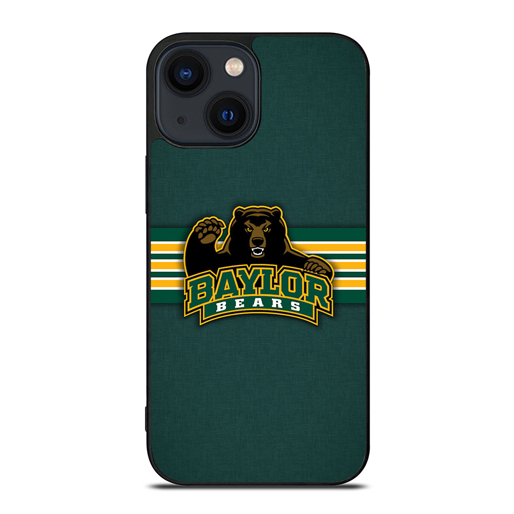 BAYLOR BEARS STRIPE LOGO iPhone 14 Plus Case Cover