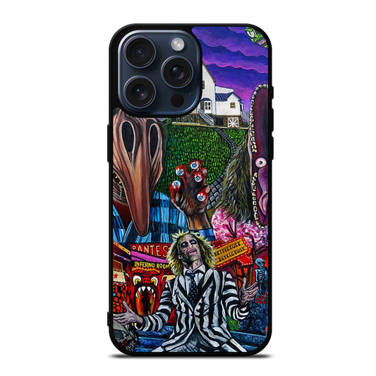 BEETLEJUICE TIM BURTON ART 2 iPhone 15 Pro Max Case Cover