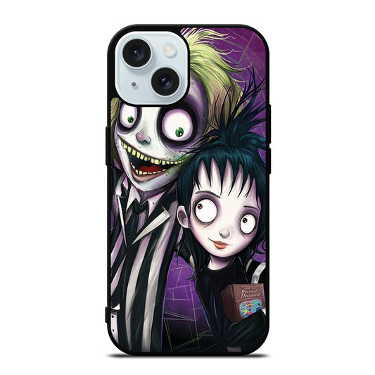 BEETLEJUICE TIM BURTON ART iPhone 15 Case Cover
