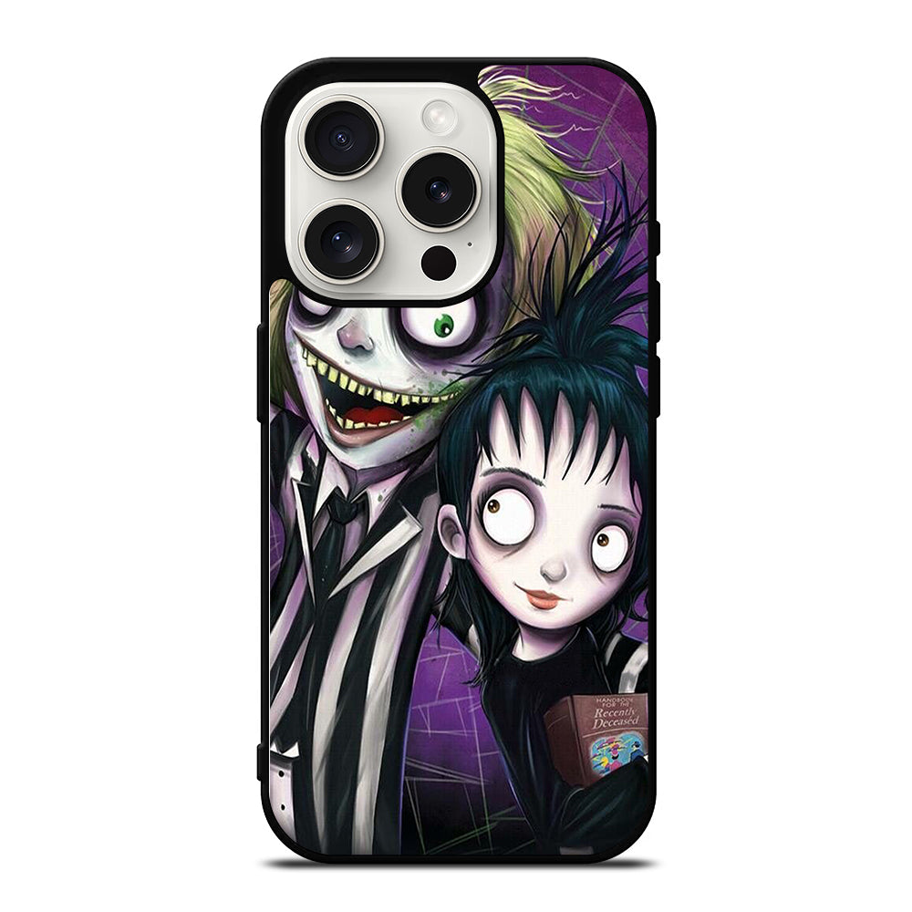 BEETLEJUICE TIM BURTON ART iPhone 15 Pro Case Cover