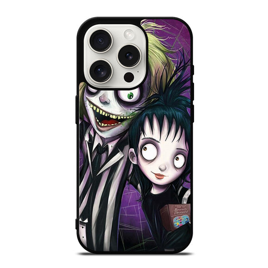 BEETLEJUICE TIM BURTON ART iPhone 15 Pro Case Cover
