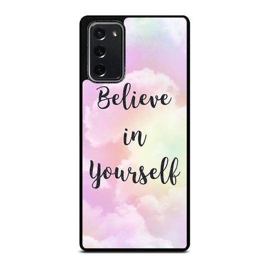 BELIEVE IN YOURSELF QUOTE SKY Samsung Galaxy Note 20 Case Cover