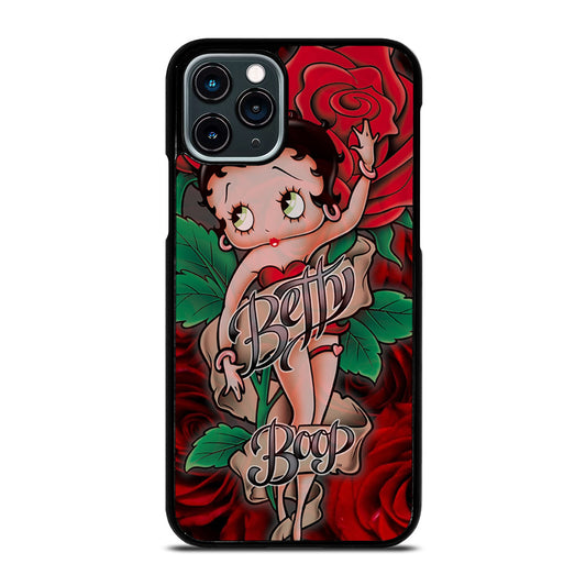 BETTY BOOP CARTOON FLOWER iPhone 11 Pro Case Cover