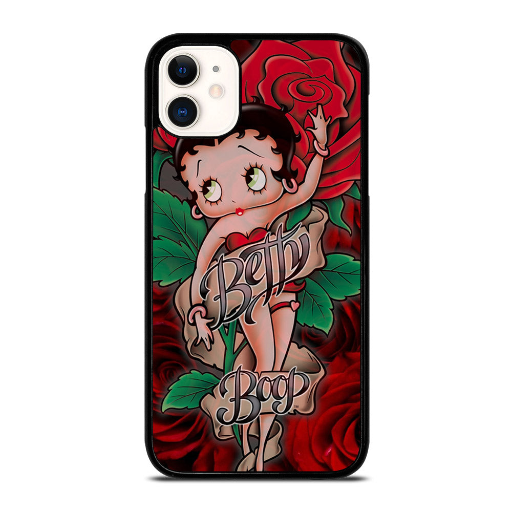 BETTY BOOP CARTOON FLOWER iPhone 11 Case Cover