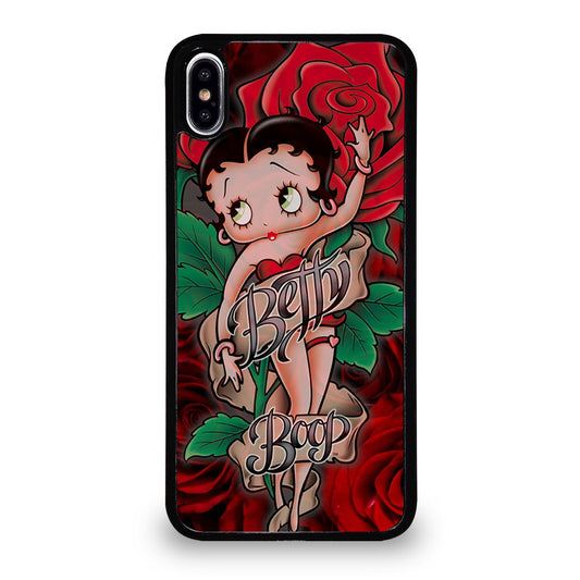 BETTY BOOP CARTOON FLOWER iPhone XS Max Case Cover