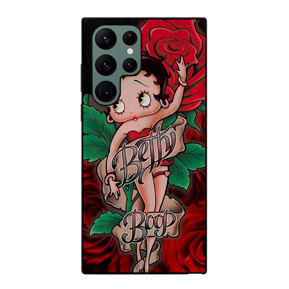 BETTY BOOP CARTOON FLOWER Samsung Galaxy S22 Ultra Case Cover