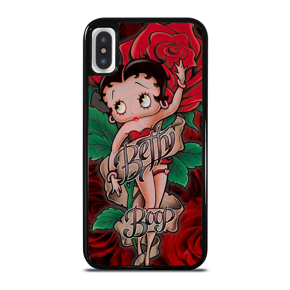 BETTY BOOP CARTOON FLOWER iPhone X / XS Case Cover