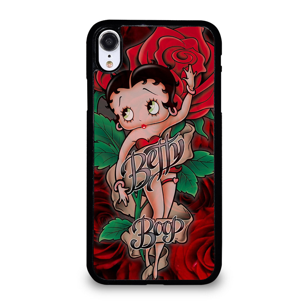 BETTY BOOP CARTOON FLOWER iPhone XR Case Cover