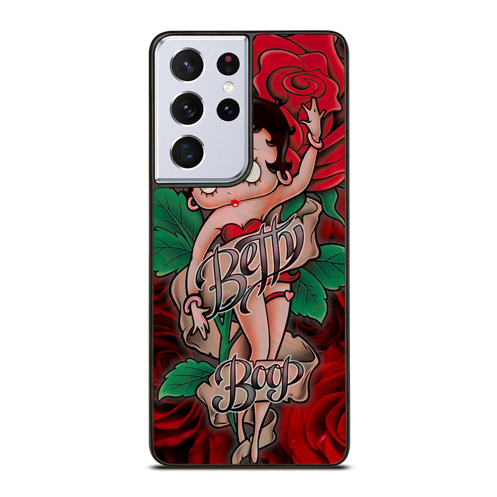 BETTY BOOP CARTOON FLOWER Samsung Galaxy S21 Ultra Case Cover