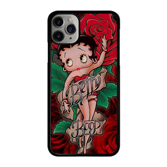 BETTY BOOP CARTOON FLOWER iPhone 11 Pro Max Case Cover