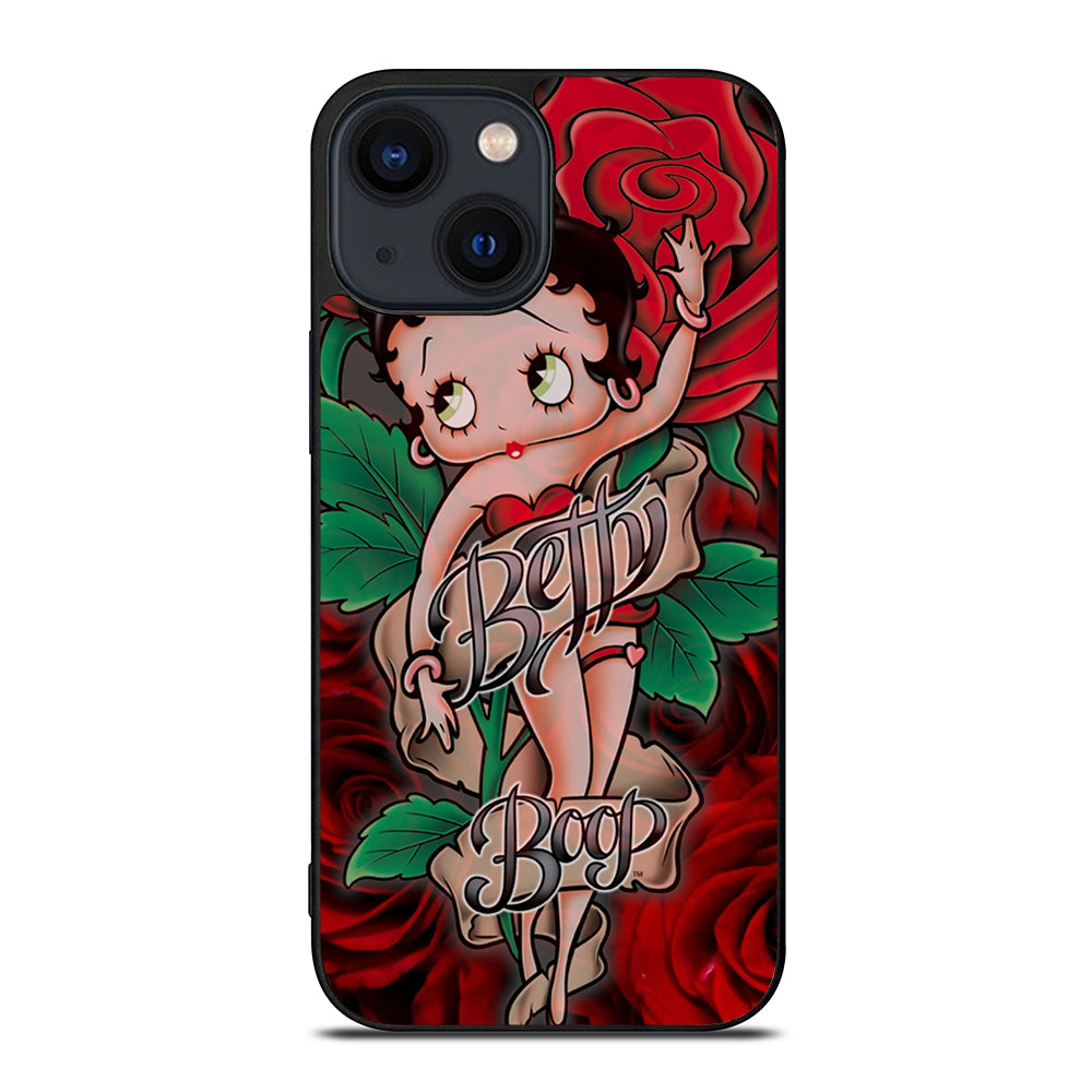BETTY BOOP CARTOON FLOWER iPhone 14 Plus Case Cover
