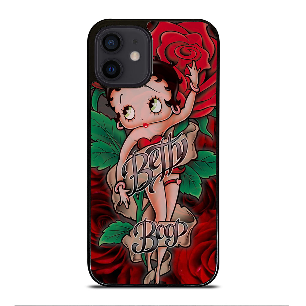 BETTY BOOP CARTOON FLOWER iPhone 12 Mini Case Cover