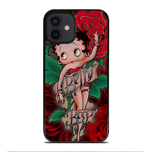 BETTY BOOP CARTOON FLOWER iPhone 12 Mini Case Cover