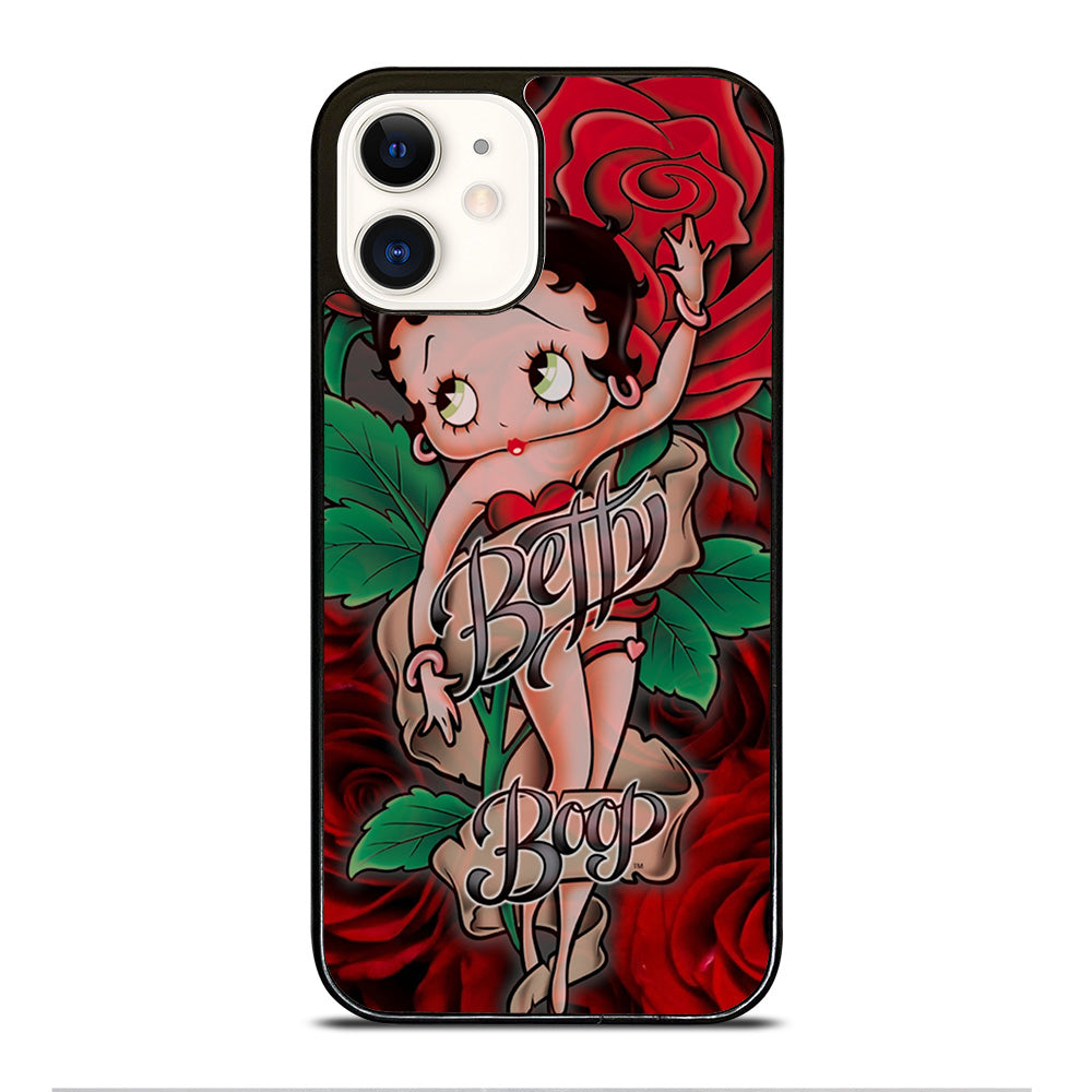 BETTY BOOP CARTOON FLOWER iPhone 12 Case Cover