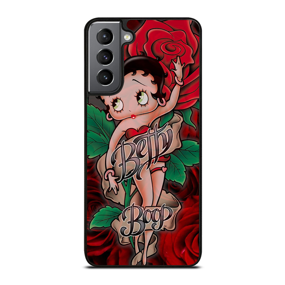 BETTY BOOP CARTOON FLOWER Samsung Galaxy S21 Plus Case Cover